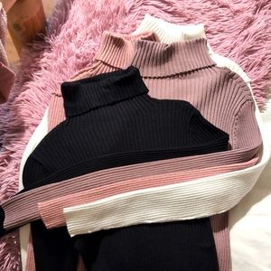 4 turtleneck sweaters